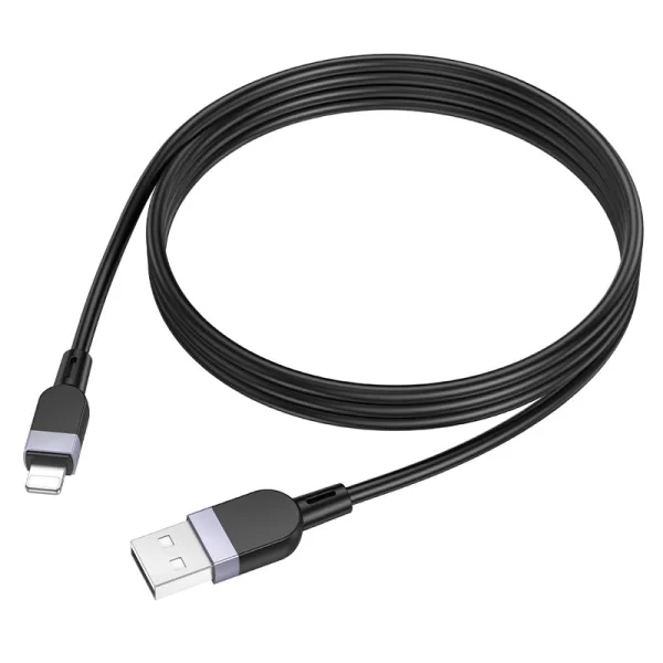Кабель  Hoco X109 silicone charging data cable iP (L=2M) [Black]